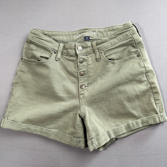 Universal Thread Womens Olive Green High Rise Button Fly Shorts Size 8/29 - Picture 1 of 3
